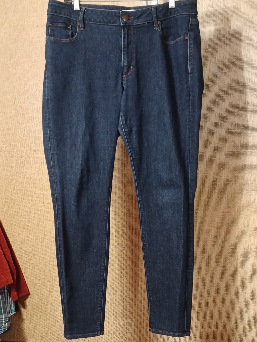LOFT Women's Skinny Jeans in Dark Blue Denim